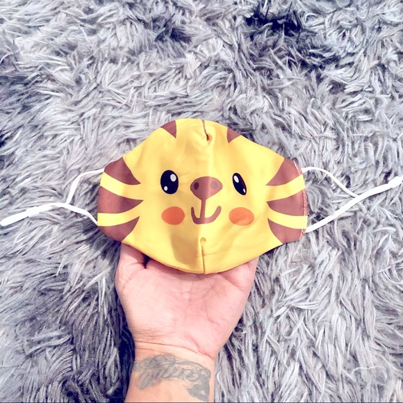 Other - Kids Tiger animal face mask foldable breathable